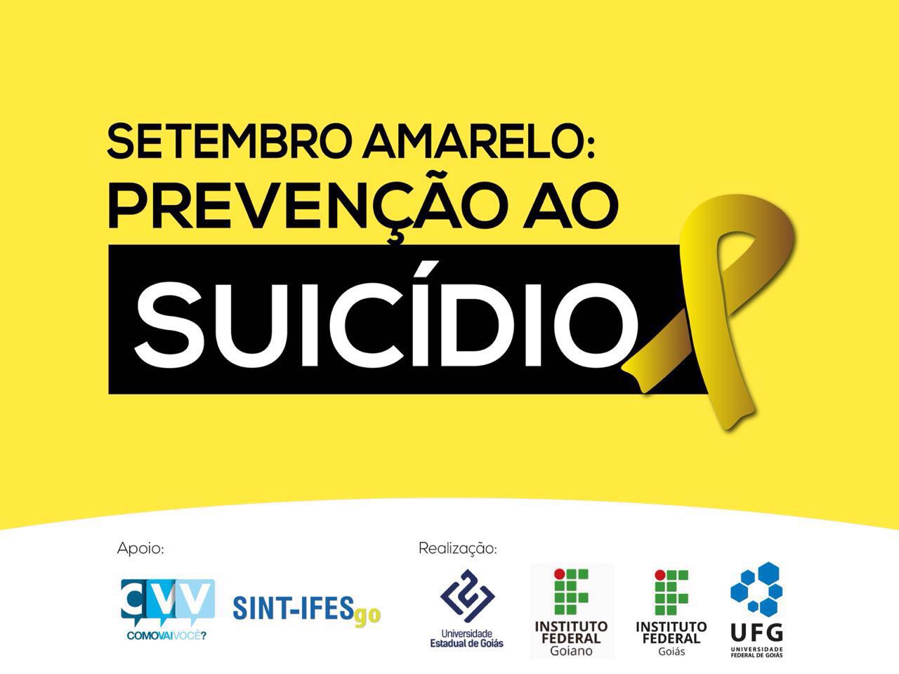 ilustração sobre a campanha interinstitucional setembro amarelo 